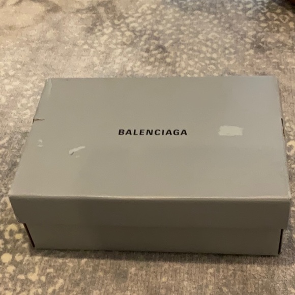 BALENCIAGA PISCINE B-B LOGO BLACK LEATHER SLIDES WITH BOX - Picture 11 of 15